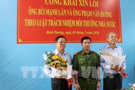 Bộ Công an công khai xin lỗi hai doanh nhân bị bắt giam trái pháp luật