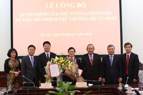 Phó Thủ tướng trao Quyết định bổ nhiệm Thứ trưởng Bộ Tư pháp