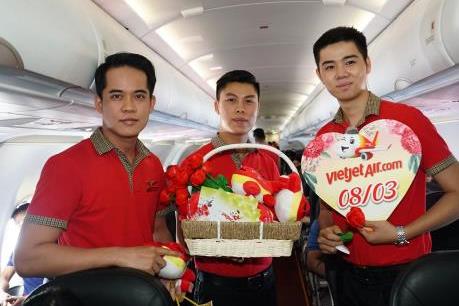 Chào mừng ngày  8/3, Vietjet giảm 83% giá vé cho tất cả đường bay