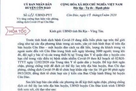 Tạm ngừng hoạt động tham quan các điểm di tích, du lịch sinh thái tại huyện Côn Đảo