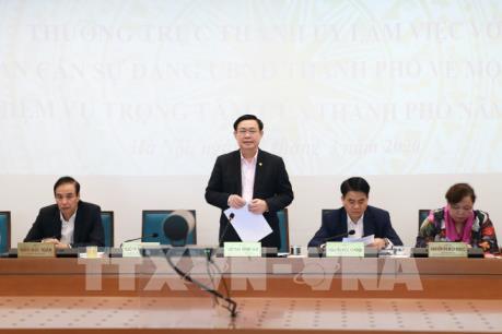 Dịch COVID-19: Hà Nội bàn giải pháp thúc đẩy tăng trưởng kinh tế