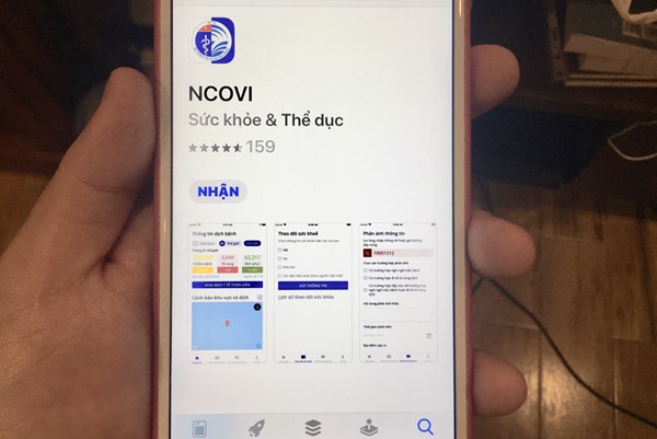 Ứng dụng NCOVI bổ sung tính năng quét mã QR kiểm tra sức khỏe người đối diện