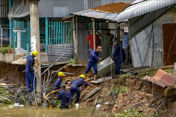 Những hình ảnh sạt lở nghiêm trọng dọc bờ sông tại Cần Thơ
