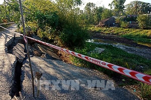 Tuyến giao thông từ Co Xáng đi Đá Bạc tiếp tục sụt lún nghiêm trọng 