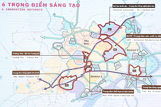 Tp. Hồ Chí Minh xin ý kiến về quy hoạch khu đô thị sáng tạo phía Đông