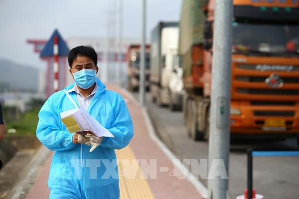 Thông quan hơn 9.600 tờ khai xuất nhập khẩu qua Cửa khẩu quốc tế Móng Cái