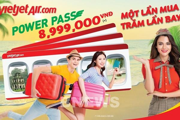 Vietjet Air tung thẻ “Power Pass” với nhiều ưu đãi bất ngờ