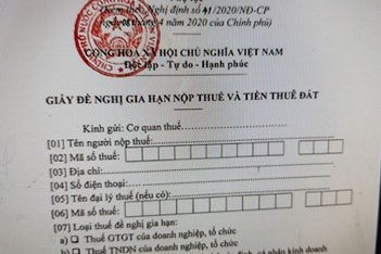 Tiếp nhận hơn 14.500 hồ sơ đề nghị gia hạn nộp thuế và tiền thuê đất