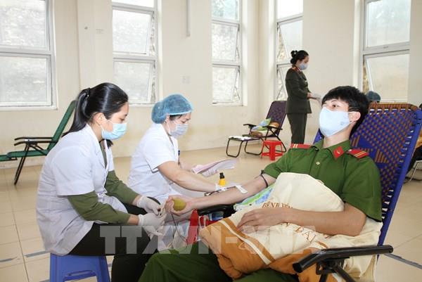 Công an tỉnh Yên Bái tham gia hiến máu tình nguyện
