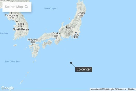 Động đất mạnh 6,4 ngoài khơi Nhật Bản