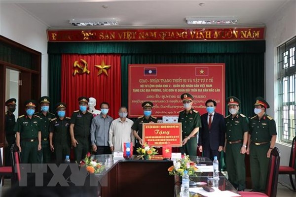 Bộ Quốc phòng Việt Nam hỗ trợ quân đội một số nước trang thiết bị, vật tư y tế