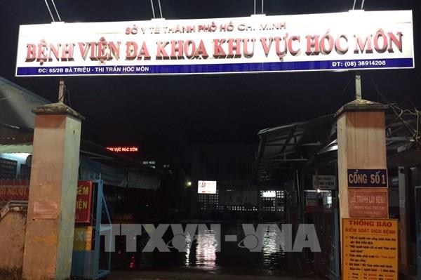 Mưa gây ngập Bệnh viện Đa khoa Khu vực huyện Hóc Môn, TP. Hồ Chí Minh