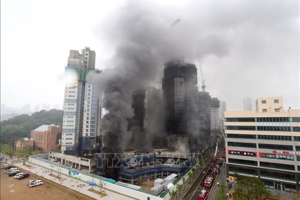 Hỏa hoạn tại công trường xây dựng của Hàn Quốc, 25 người thiệt mạng