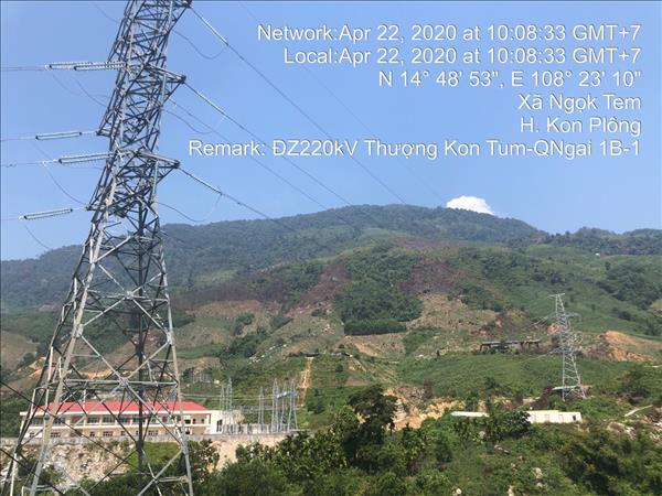 Đóng điện đường dây 220kV Thượng Kon Tum - Quảng Ngãi