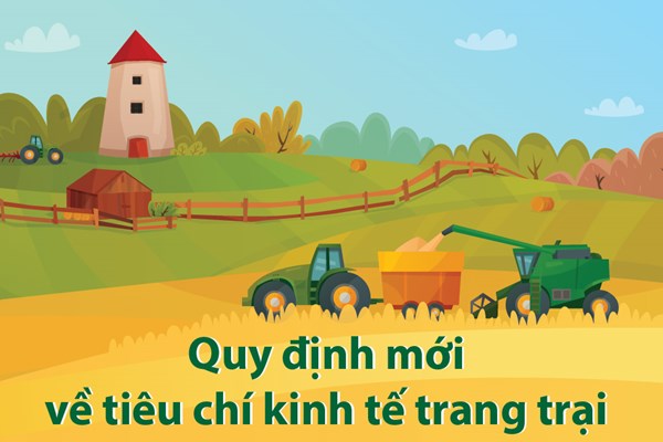Tiêu chí kinh tế trang trại có gì mới?