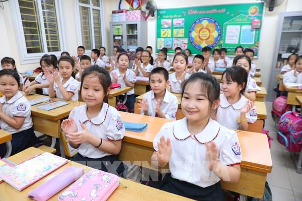 Học sinh Mầm non, Tiểu học Hà Nội chính thức đi học trở lại