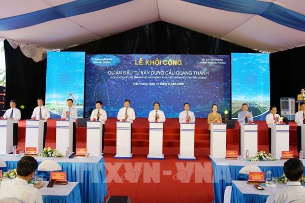 Khởi công 2 cây cầu kết nối Hải Phòng - Hải Dương