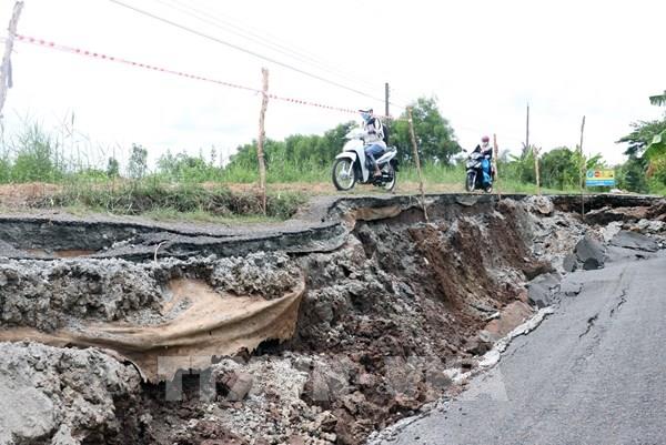 Sụt lún, sạt lở nghiêm trọng tỉnh lộ 965 Kiên Giang