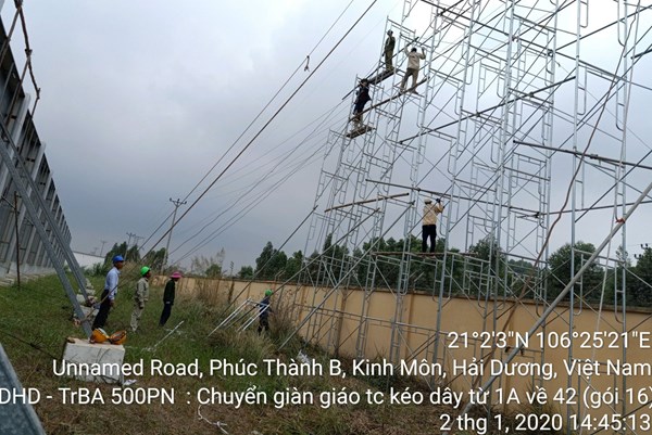 Dự án Đường dây 220kV Nhiệt điện Hải Dương - Trạm 500 kV Phố Nối đang vướng về GPMB