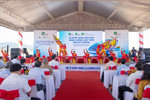 Khởi công dự án Nhà máy năng lượng mặt trời Phù Mỹ công suất 330MW