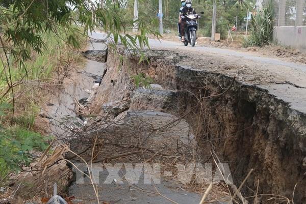 Tiền Giang: Tình trạng sạt lở đất diễn biến phức tạp