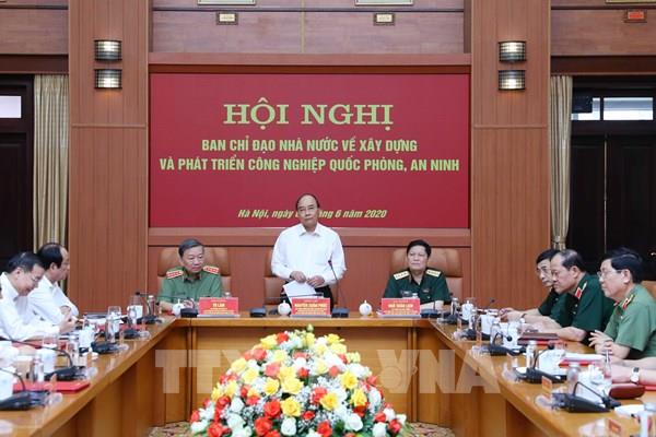 Thủ tướng chủ trì hội nghị xây dựng và phát triển công nghiệp quốc phòng, an ninh