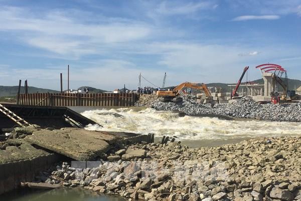 Nghệ An sẽ khắc phục xong sự cố vỡ đập Bara Đô Lương vào ngày 11/6