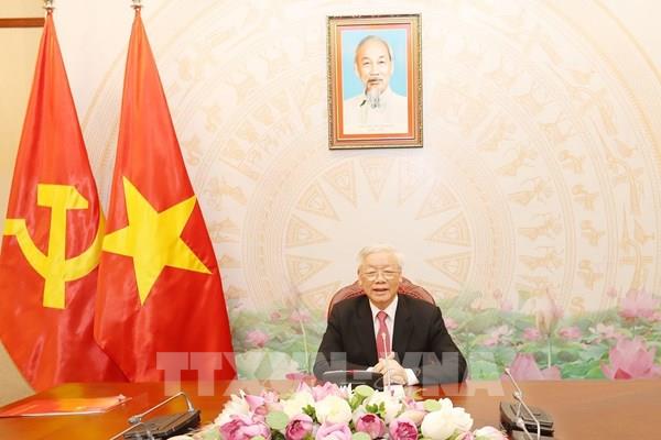 Tổng Bí thư, Chủ tịch nước Nguyễn Phú Trọng điện đàm với Tổng thống Nga V.V.Putin