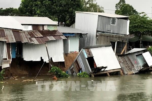 An Giang: Sạt lở rạch Cái Sao, 15 hộ dân phải di dời khẩn cấp