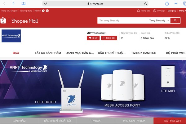 VNPT Technology mở gian hàng sản phẩm công nghệ trên Tiki, Shopee và Lazada