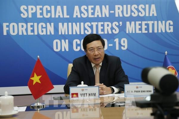 Hội nghị trực tuyến Đặc biệt Bộ trưởng Ngoại giao ASEAN-Nga về ứng phó dịch COVID-19