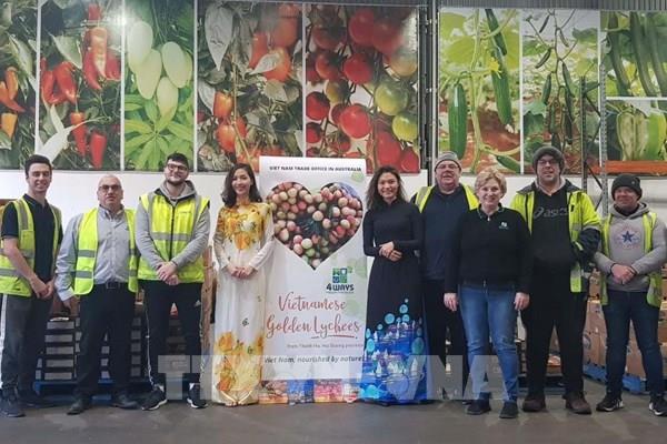 Chín tấn vải U hồng Việt Nam cập cảng Australia