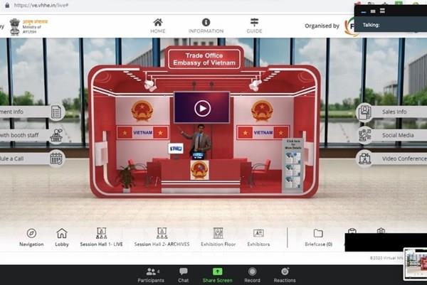 Doanh nghiệp và bệnh viện Việt Nam tham dự hội chợ trực tuyến đầu tiên ở Ấn Độ