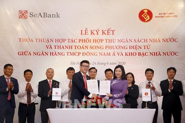 SeABank và Kho bạc Nhà nước phối hợp thu ngân sách và thanh toán song phương điện tử