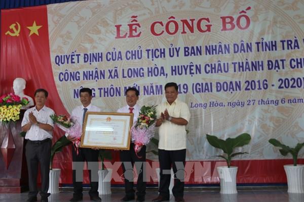 Xã đảo Long Hòa đạt chuẩn nông thôn mới đầu tiên ở Trà Vinh