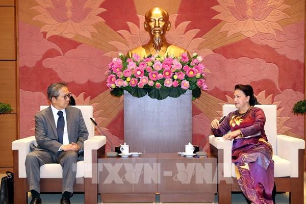 Chủ tịch Quốc hội Nguyễn Thị Kim Ngân tiếp Đại sứ Nhật Bản