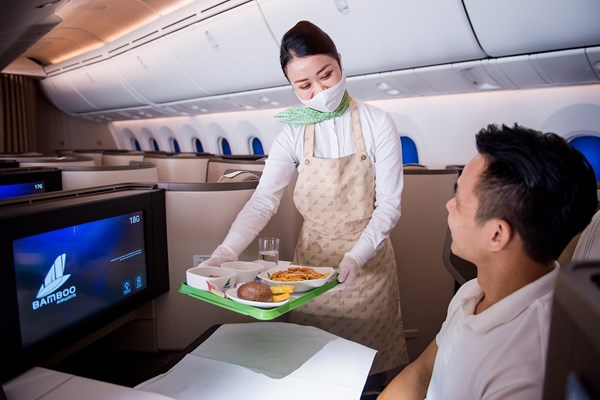 Từ 1/7, Bamboo Airways khôi phục tiêu chuẩn dịch vụ bay định hướng 5 sao