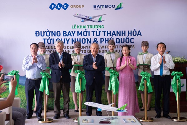 Bamboo Airways khai trương 2 đường bay kết nối Thanh Hóa với Quy Nhơn và Phú Quốc