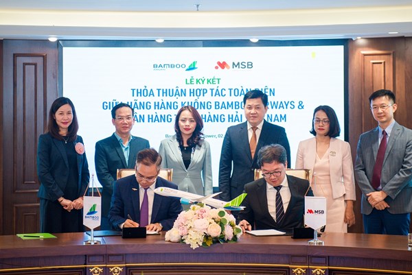 Bamboo Airways và Ngân hàng MSB ký thỏa thuận hợp tác phát triển toàn diện