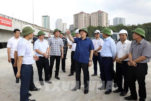 Bí thư Thành uỷ Hà Nội kiểm tra các dự án giao thông trọng điểm
