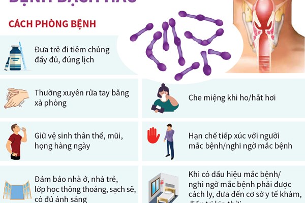 Chủ động phòng chống bệnh bạch hầu