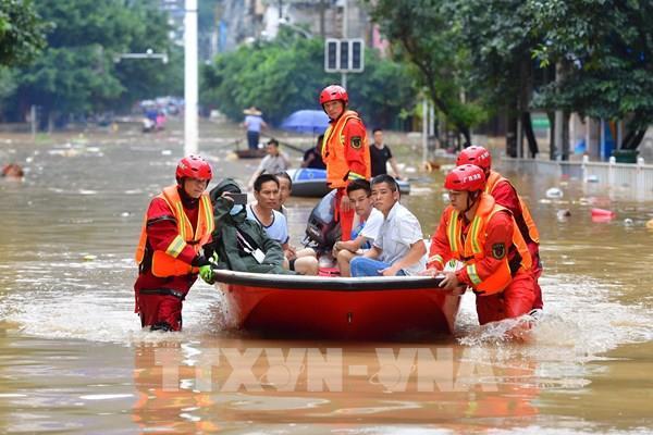 Trung Quốc báo động mực nước các sông dâng cao kỷ lục mùa lũ