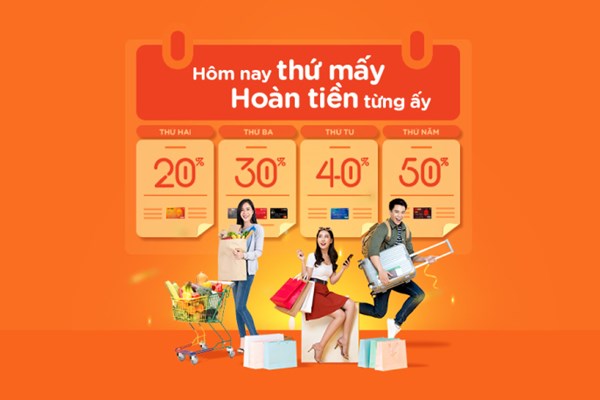 Hoàn tiền thẻ quốc tế MSB tới 50%