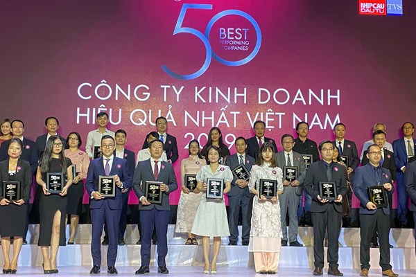 PV GAS trong Top "50 Công ty kinh doanh hiệu quả nhất Việt Nam 2019"