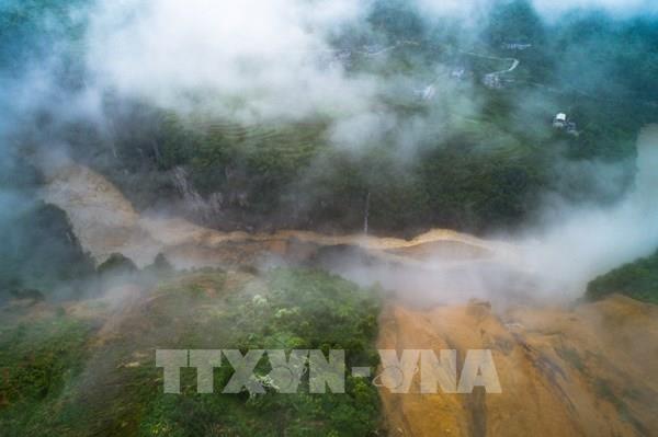 Trung Quốc: Sạt lở đất chặn sông tại tỉnh Hồ Bắc, gây nguy cơ lũ lụt