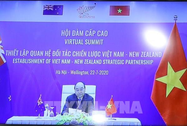 Chính thức nâng cấp quan hệ Việt Nam - New Zealand lên Đối tác chiến lược