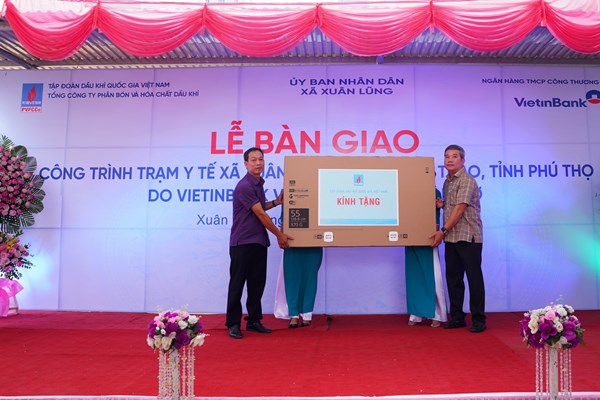 Đạm Phú Mỹ và PVN tài trợ xây dựng Trạm y tế xã Xuân Lũng, Phú Thọ