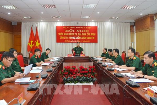 Bộ Tư lệnh Thủ đô Hà Nội triển khai phòng, chống dịch COVID-19