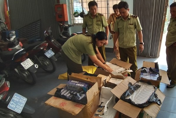 An Giang phát hiện 1.430 bao thuốc lá điếu nhập lậu