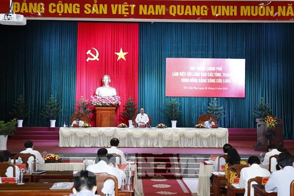 Thủ tướng làm việc với các địa phương Đồng bằng sông Cửu Long